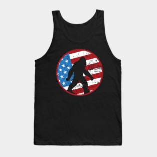 USA Patriot Bigfoot - Red White Blue Independence Sasquatch Tank Top